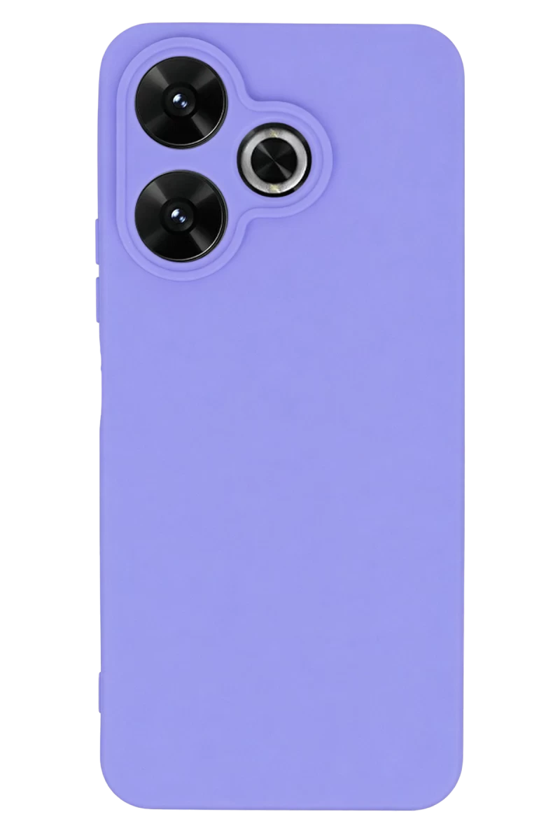 Xiaomi Redmi 13 4G Uyumlu Kılıf First Silikon - Lila