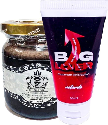 Big Lover Neturele Neturelle Big Lover Pen. Enıarg. For Men POINT:069 Yetişkin Erkeklere Bakım x Kremi 50 ml Ile Mrbaron Erkeklere Özel Destek Mac.cunu 240 gr