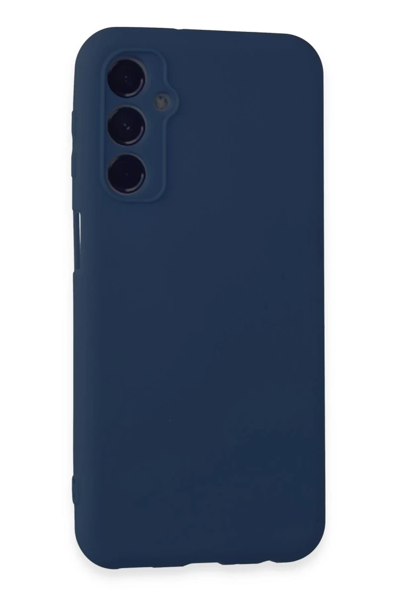 Samsung Galaxy M34 5G Uyumlu Kılıf First Silikon - Lacivert