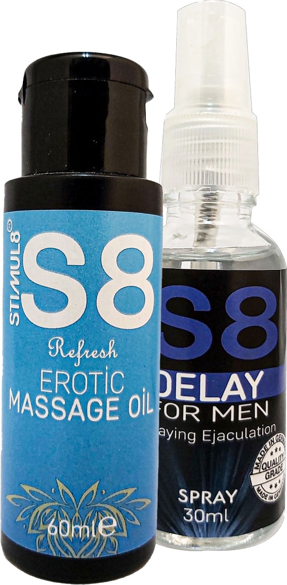 Stımul8 60 ml Erotikmasaj Yağı Yanında 30 ml Stımul8 Deıayspray