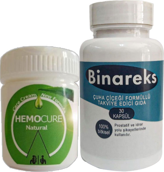Hemocure Cream Özel Karışım 50 ml Kremi + Yanında Erkeklere Binarex 30LU Pırostat Caps