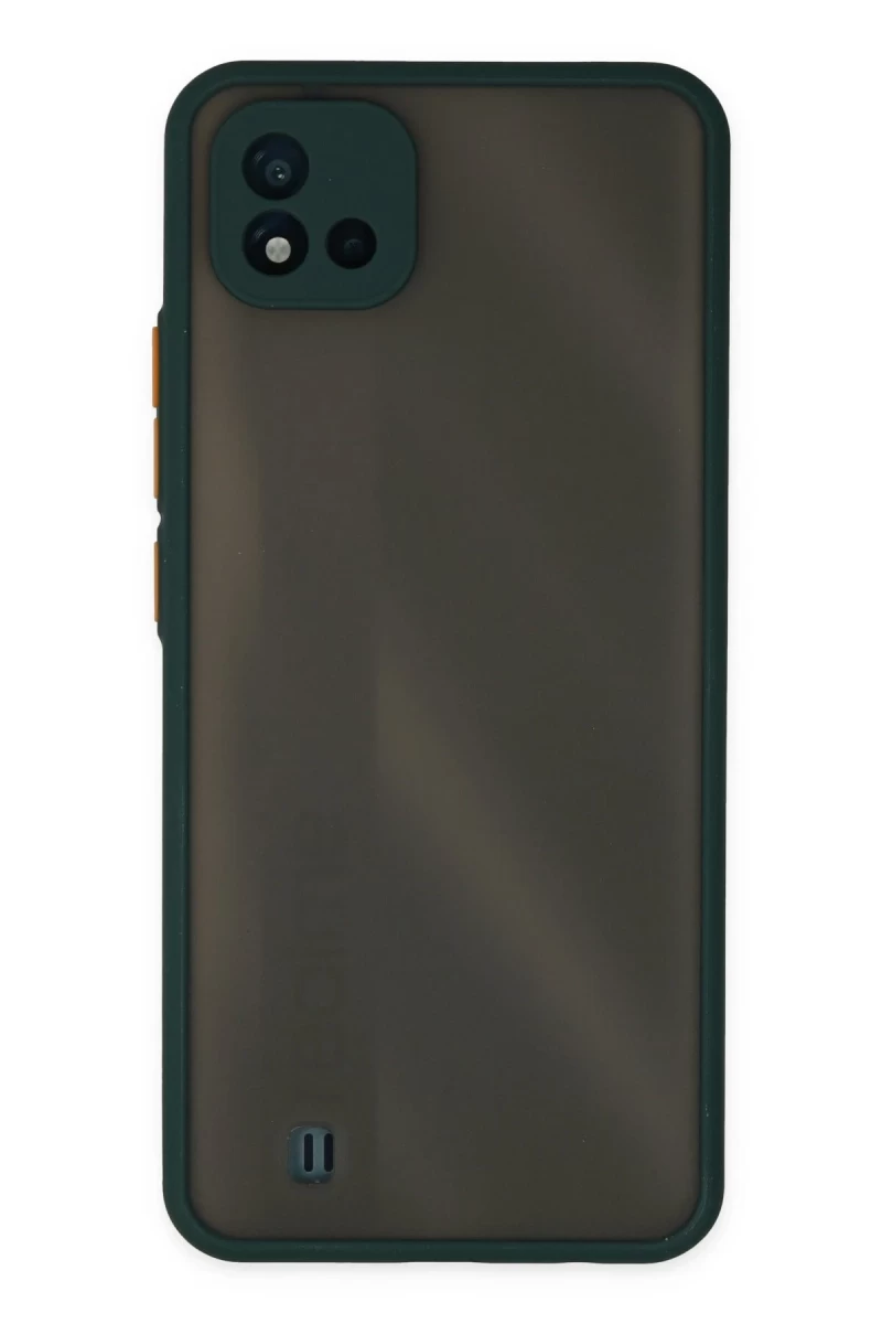 Realme C11 2021 Uyumlu Kılıf Montreal Silikon Kapak - Yeşil