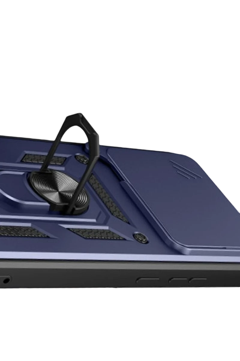 Xiaomi Mi 15T Pro Uyumlu Pars Lens Yüzüklü Silikon - Lacivert