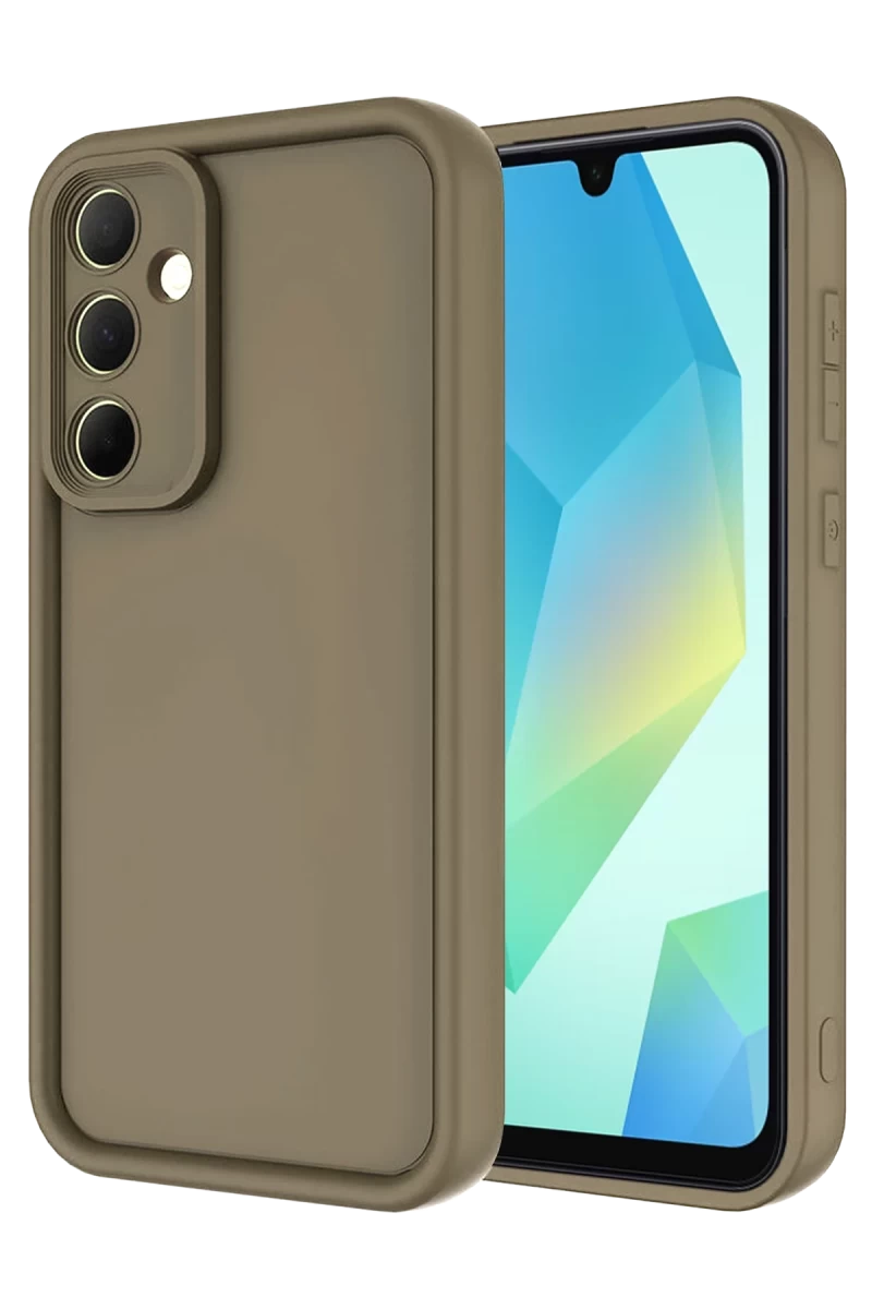 Samsung Galaxy A16 5G Uyumlu Kılıf Viera Silikon - Kahverengi
