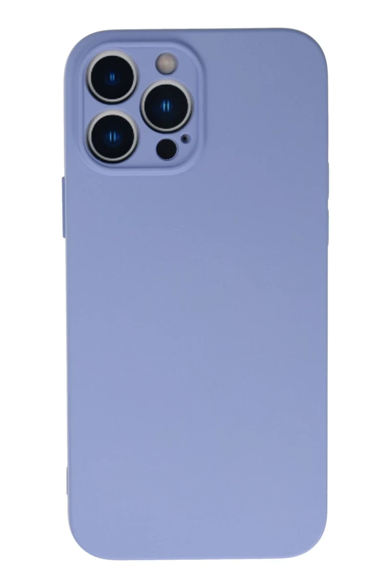 Apple iPhone 13 Pro Max Uyumlu Kılıf Nano içi Kadife Silikon - Lila