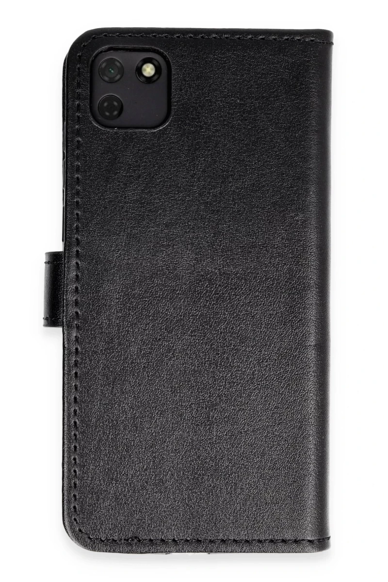 Huawei Y5P Uyumlu Kılıf Trend S Plus Kapaklı Kılıf - Siyah