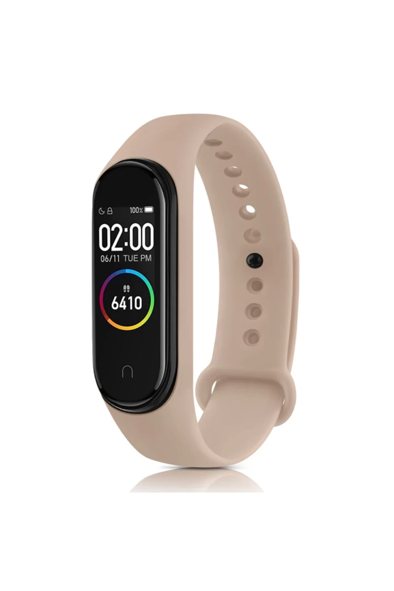 Xiaomi Mi Band 7 Uyumlu Klasik Kordon - Pudra