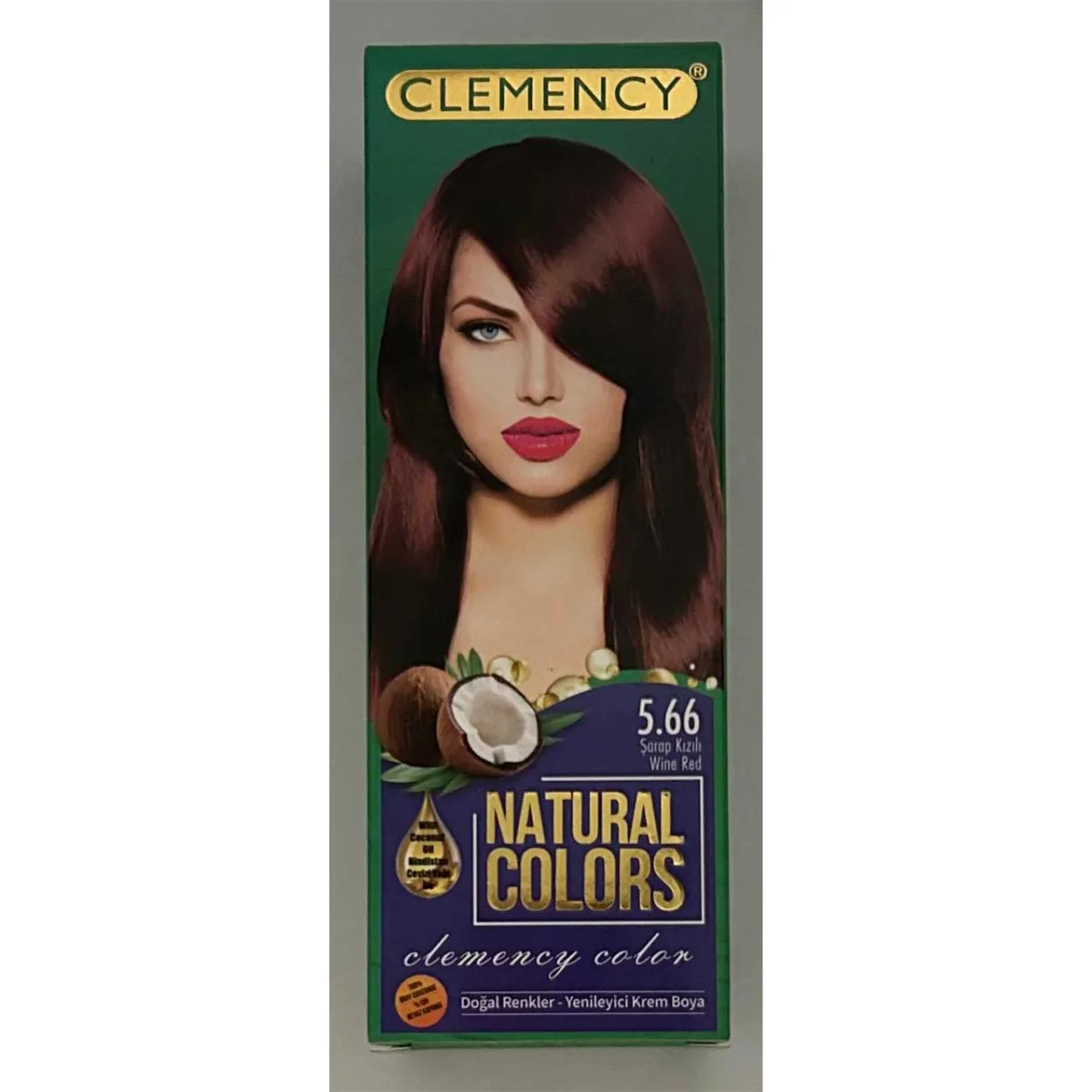 Natural Colours Saç Boyası Seti - 5.66 Şarap Kızılı