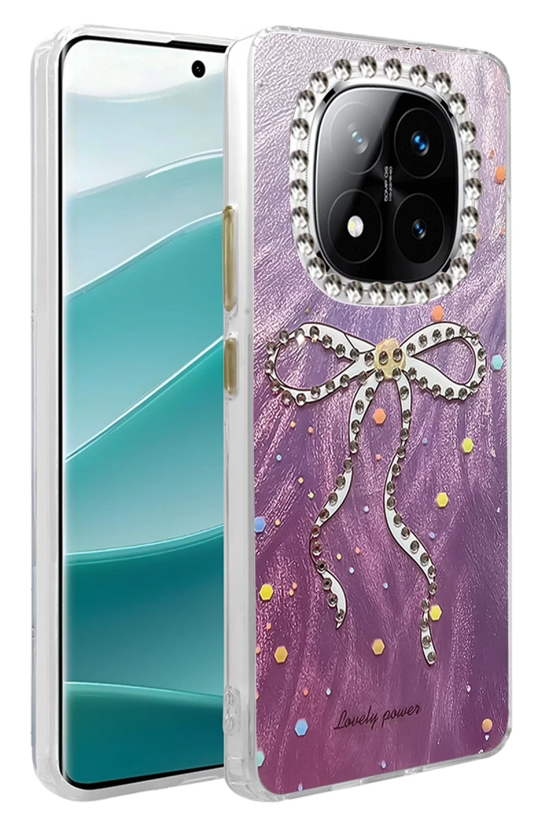 Xiaomi Redmi Note 14 Pro 4G Uyumlu Kılıf Blade Aynalı Desenli Kapak - Desen 1