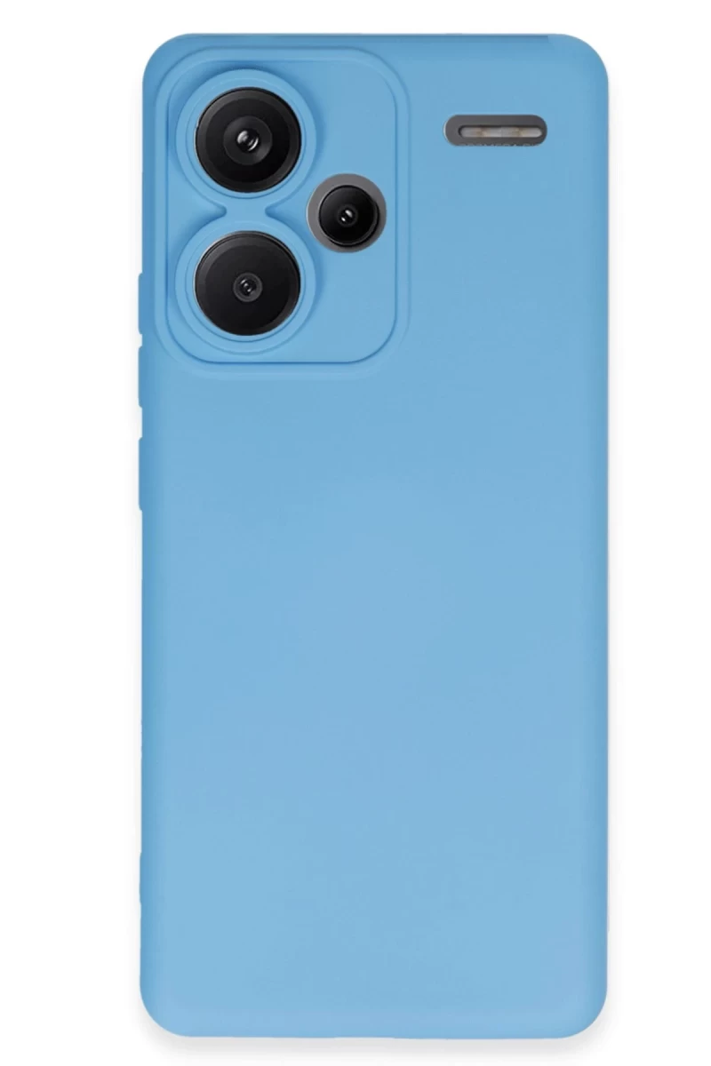 Xiaomi Redmi Note 13 Pro Plus Uyumlu Kılıf Nano içi Kadife Silikon - Mavi