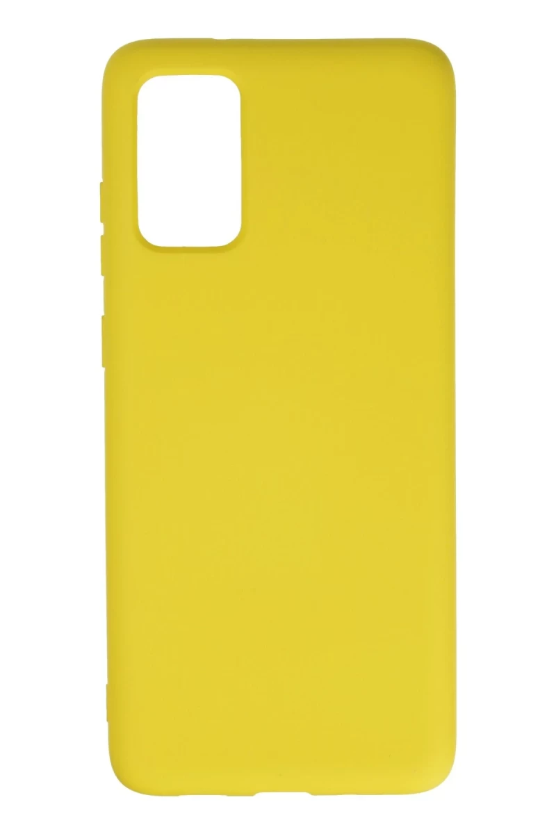 Samsung Galaxy S20 Plus Uyumlu Kılıf Nano içi Kadife Silikon - Sarı