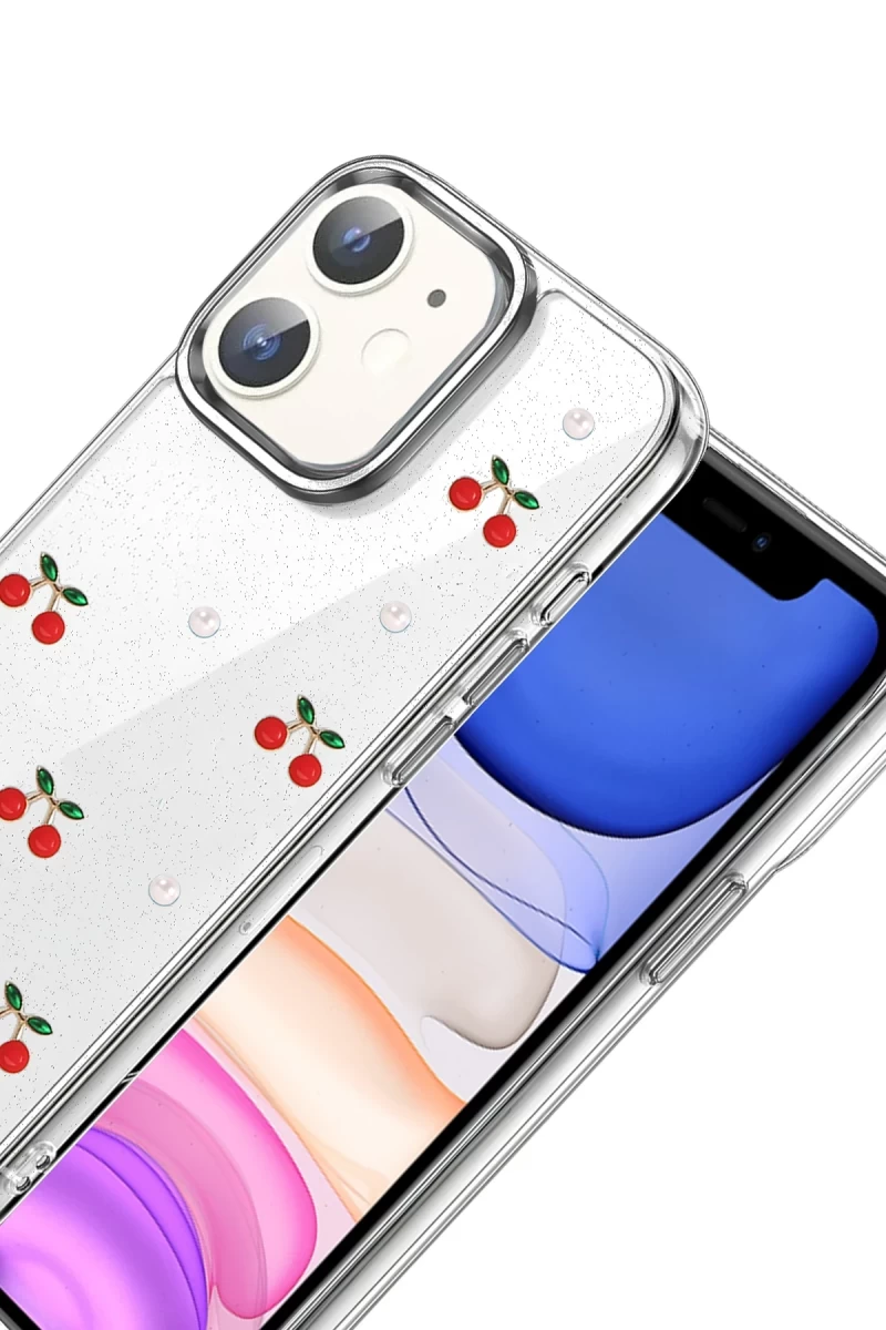 Apple iPhone 11 Uyumlu Fiyonk Desenli Kapak - Desen 9