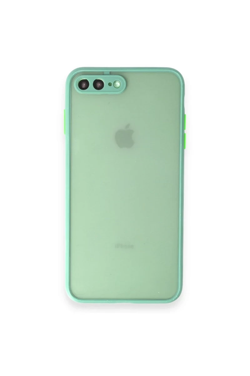 Apple iPhone 7 Plus Uyumlu Kılıf Montreal Silikon Kapak - Turkuaz
