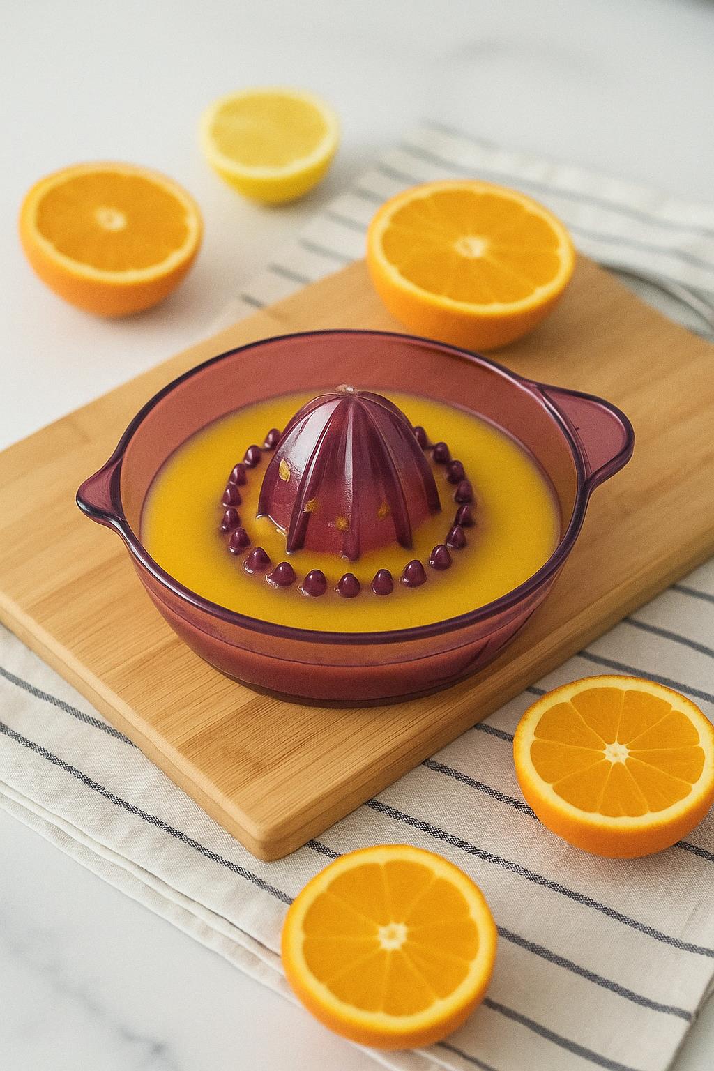 Akrilik Mürdüm Narenciye Limon &amp; Portakal Sıkacağı Pratik Portakal Sıkacağı
