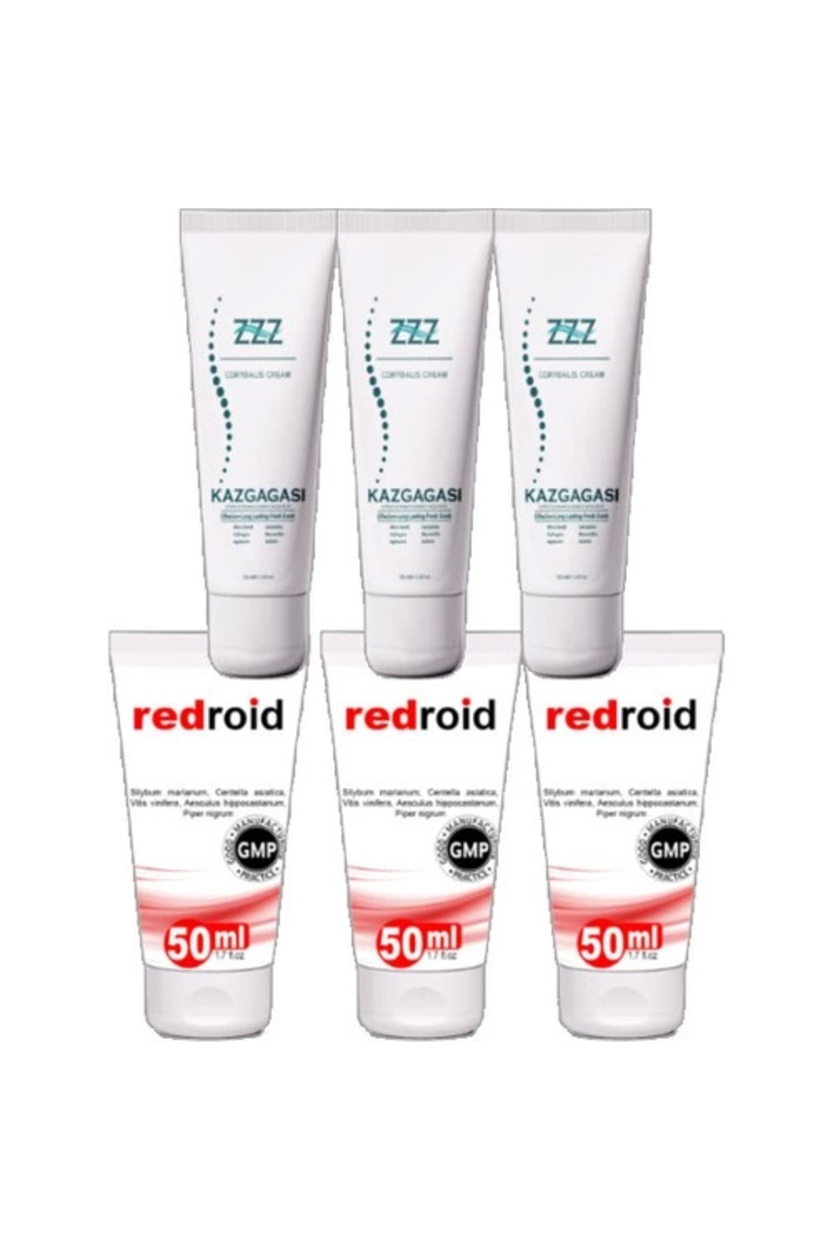 Kaz Gagası 100 ml Rahatlatıcı Kremi Redroid Rahatlatıcı Için 50 ml Set Paket