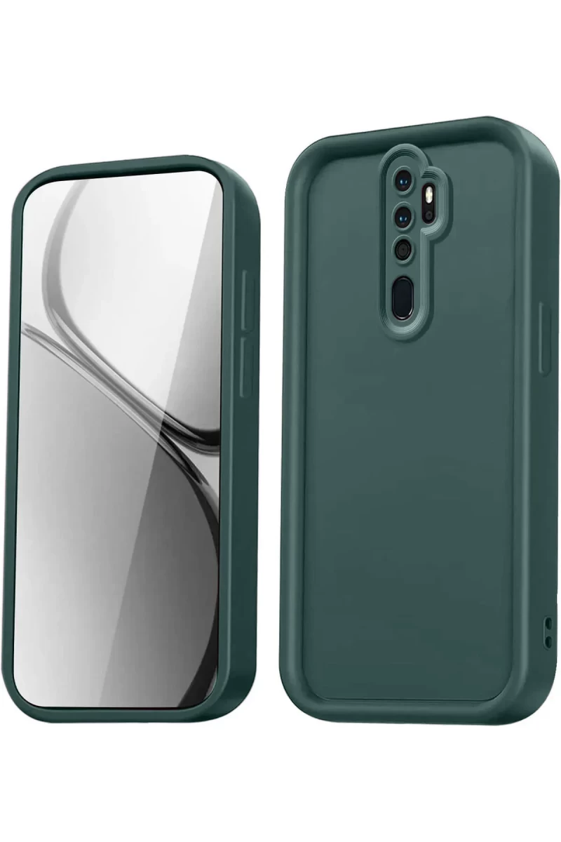 Xiaomi Redmi Note 8 Pro Uyumlu Kılıf Viera Silikon - Koyu Yeşil