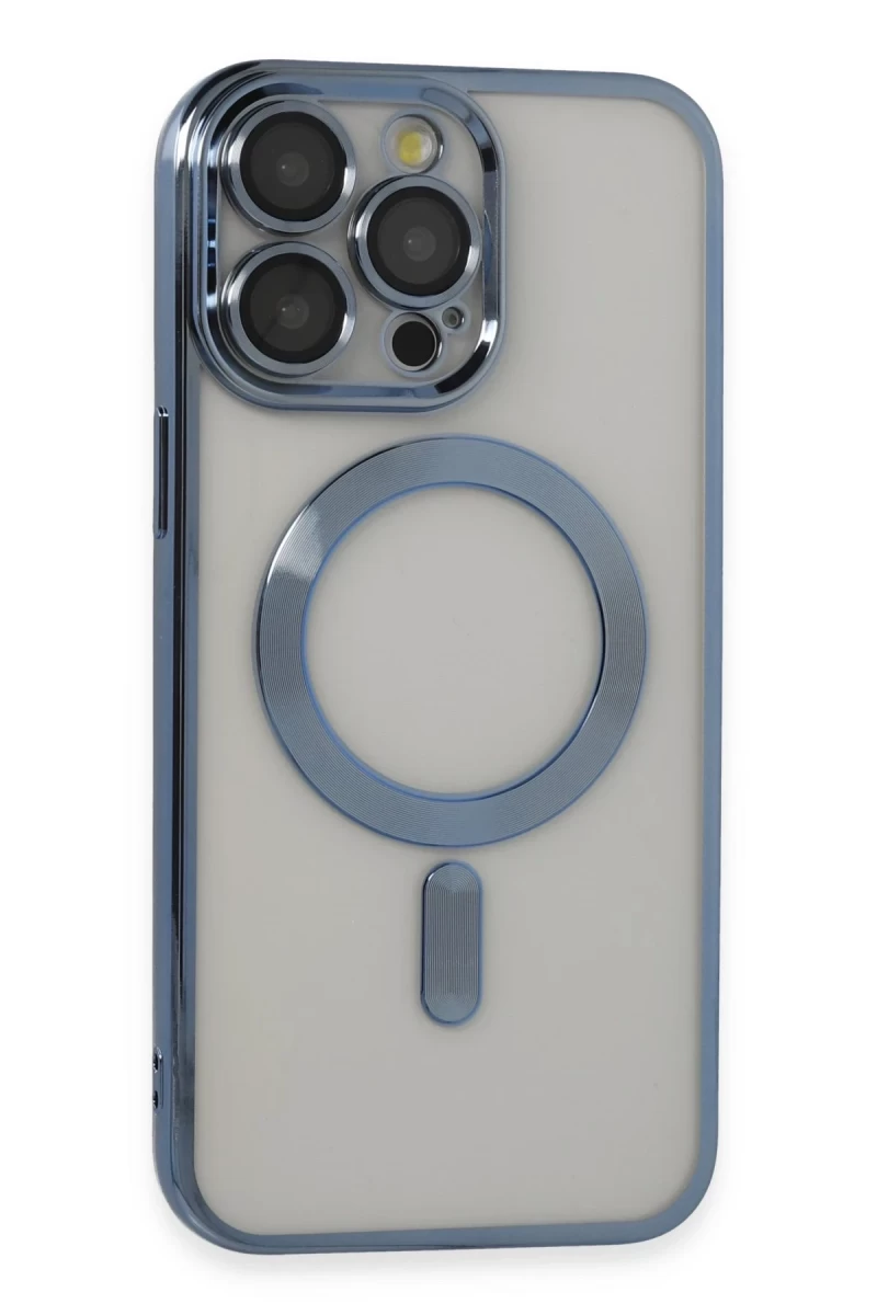 Apple iPhone 14 Pro Max Uyumlu Kılıf Kross Magneticsafe Kapak - Sierra Blue