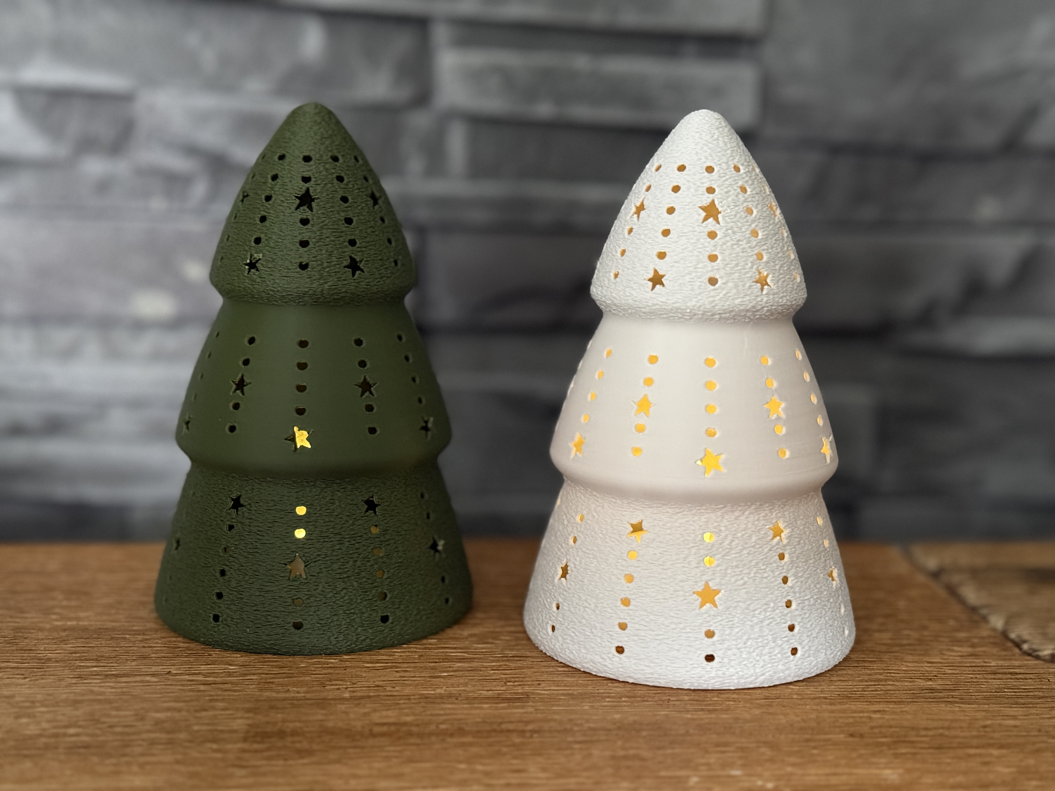 Çam Ağacı Formlu Tealight Mumluk Yılbaşı Dekoratif Mum Tutucu