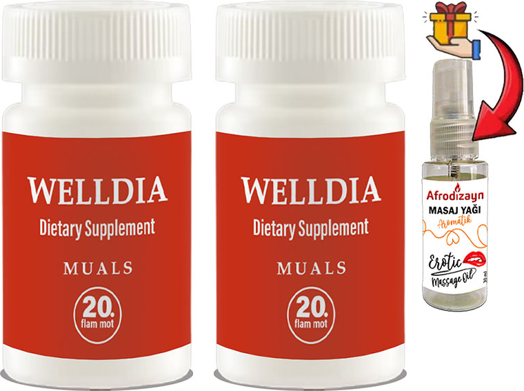 Welldia Prost Pro Caps2 Kutu Erkeklere Özel Formüllü 20LI Takviyelik Kapsüller + Afrodizayn Masaj Yağı 30 ml