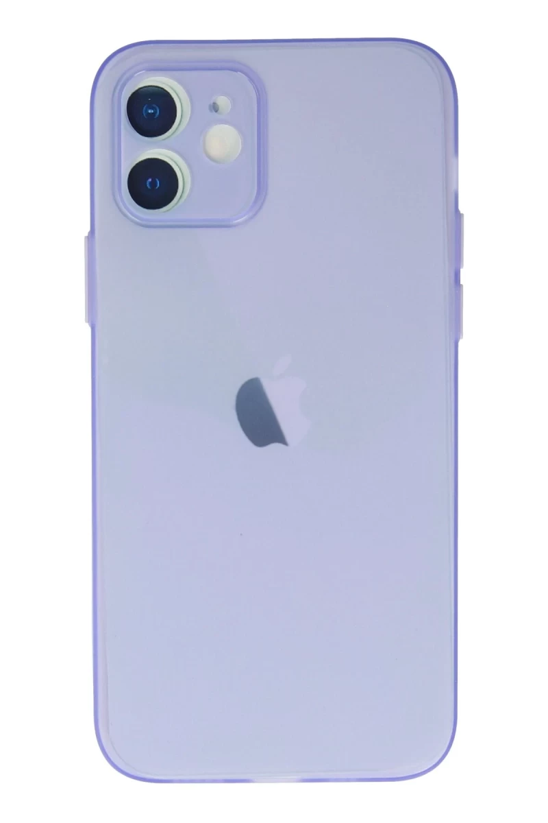 Apple iPhone 12 Uyumlu Kılıf Puma Silikon - Mor