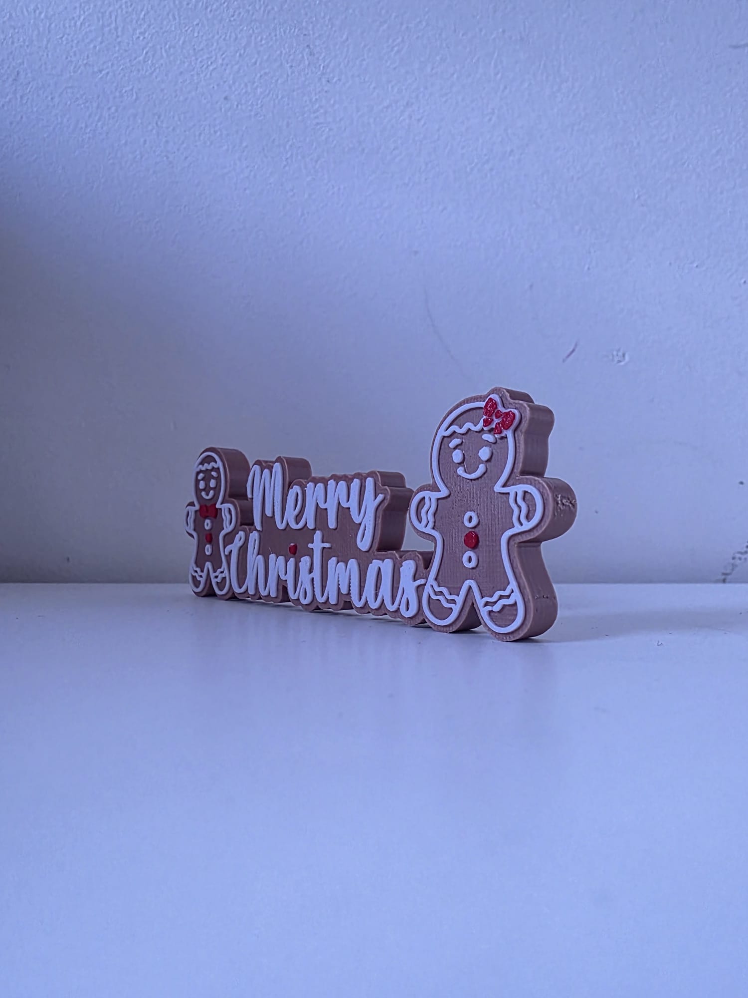 Zencefilli Kurabiye Merry Christmas Yazılı Yılbaşı Dekoratif Süs
