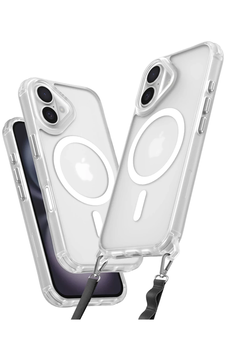 Apple iPhone 16 Uyumlu Kılıf Enka Magsafe Silikon Kılıf - Şeffaf