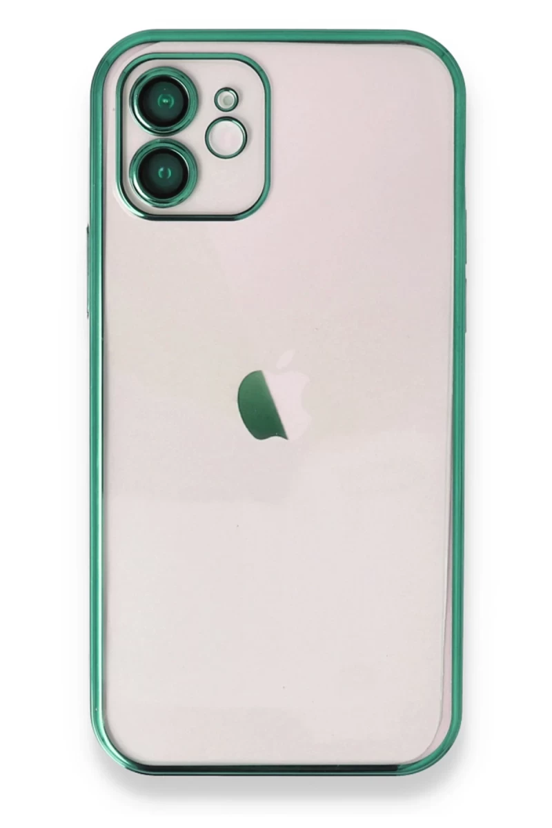 Apple iPhone 11 Uyumlu Kılıf Lensli Silikon - Yeşil