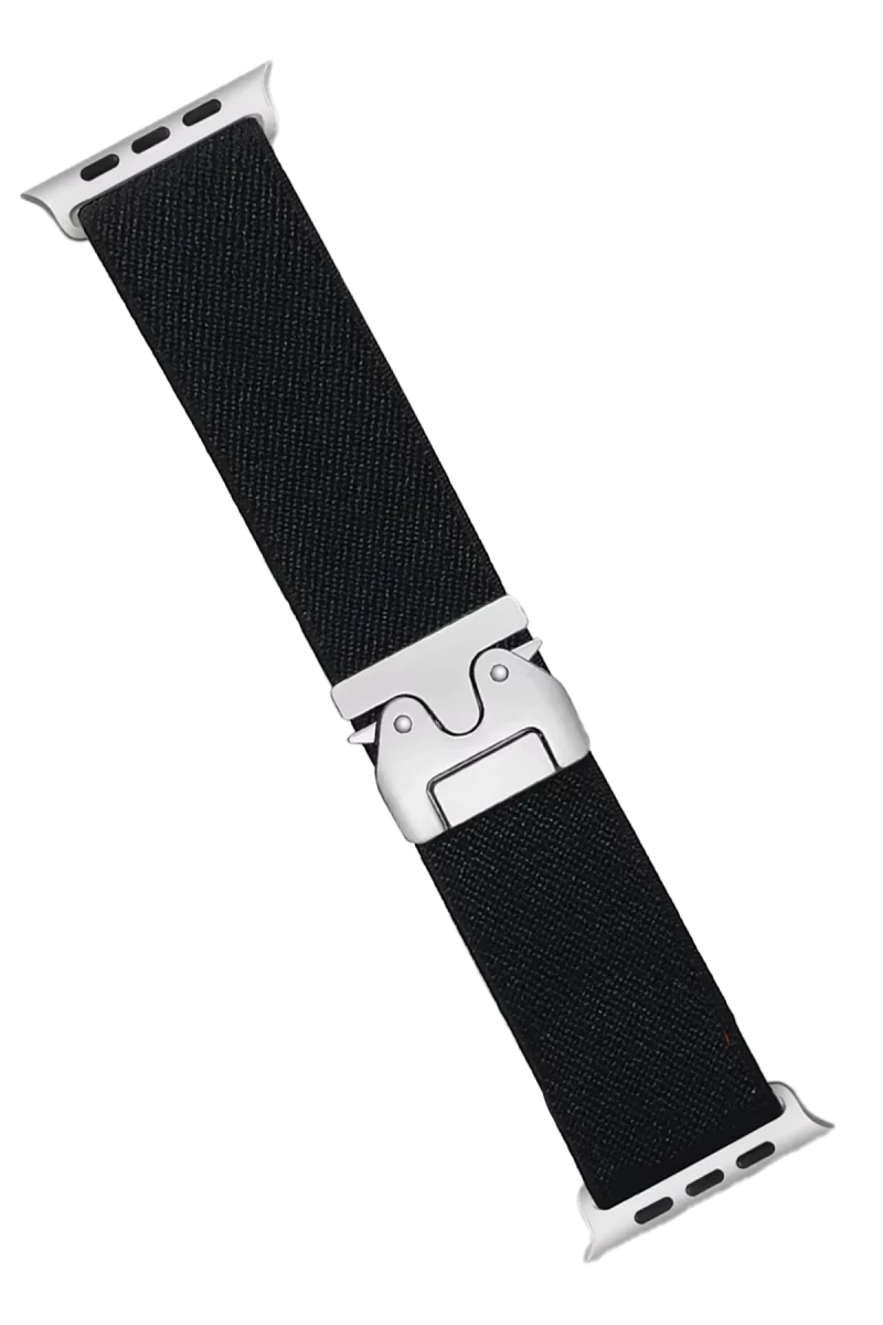 Apple Watch 42mm Uyumlu Forest Kumaş Kordon - Siyah