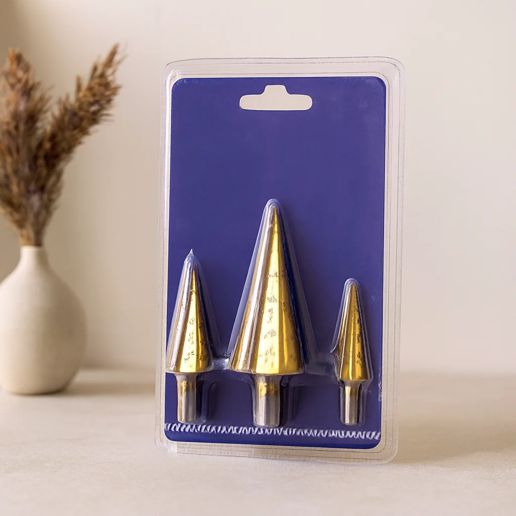 HSS kademeli matkap ucu seti 4-12 / 4-20 / 4-32 mm (3 parça)