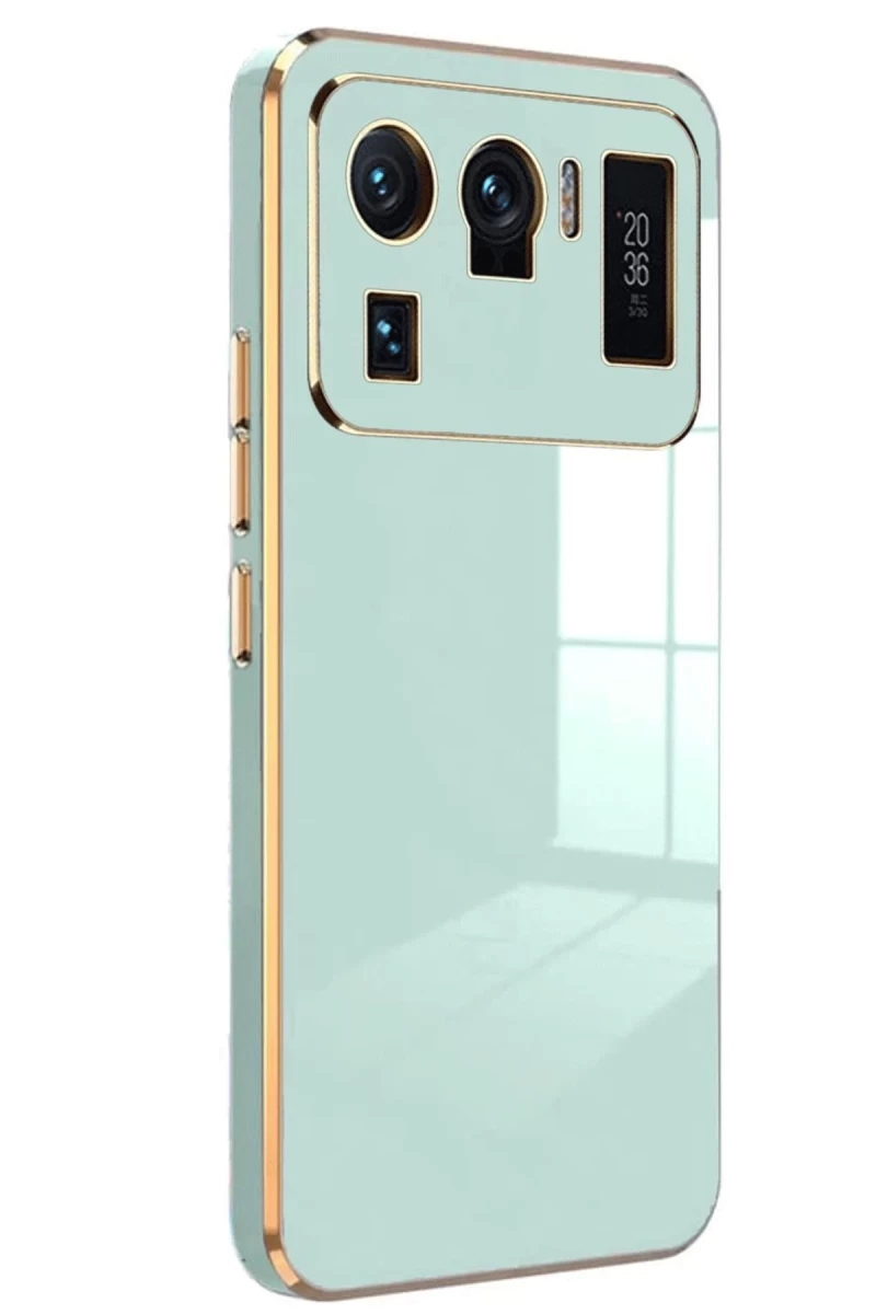 Xiaomi Mi 11 Ultra Uyumlu Kılıf Volet Silikon - Açık Yeşil