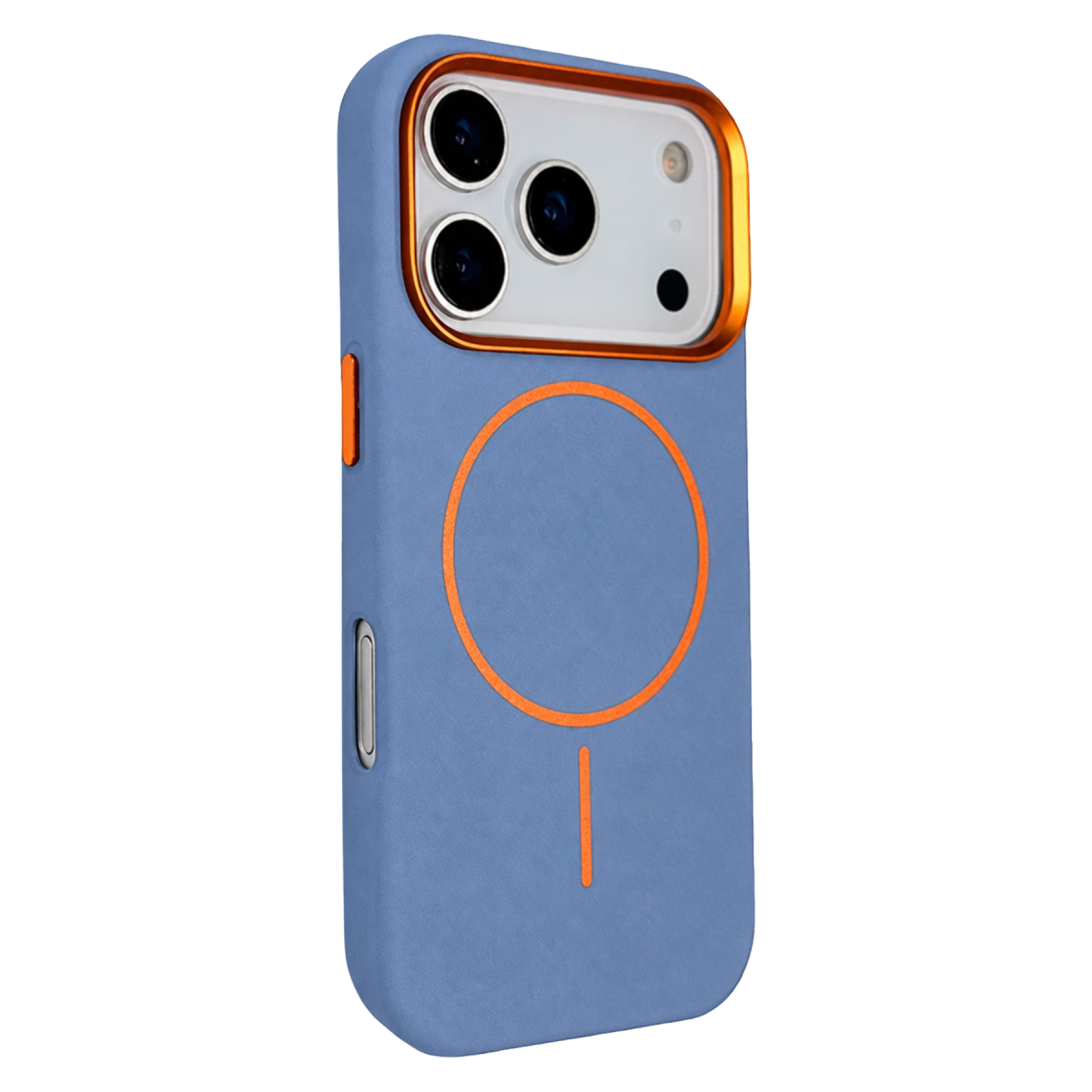 Joko Apple iPhone 18 Pro Uyumlu/17 Pro Luno Deri Magsafe Kapak - Sierra Blue