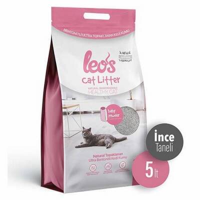 Cat Litter Baby Powder Kokulu İnce Taneli Kedi Kumu 2x5 Lt