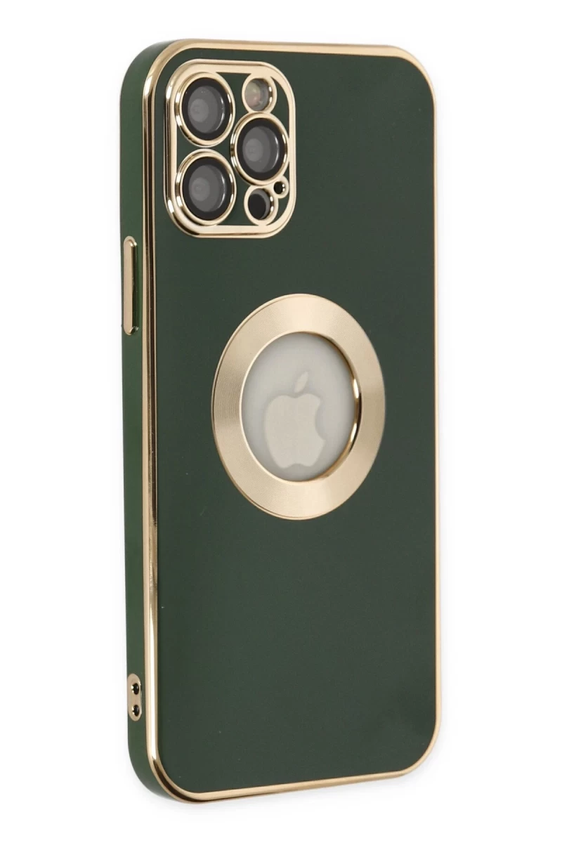 Apple iPhone 12 Pro Max Uyumlu Kılıf Store Silikon - Yeşil