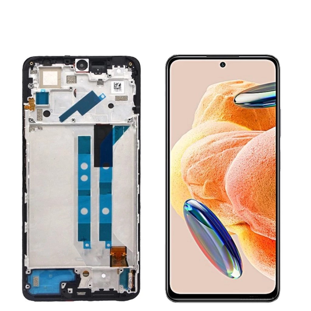 Redmi Note 12 Pro Uyumlu Dokunmatik Ekran TFT Çıtalı (Siy