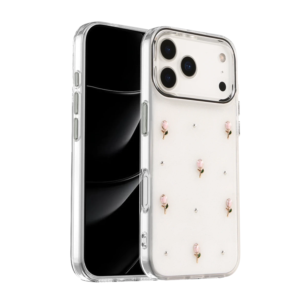 Apple iPhone 17 Pro Max Fiyonk Desenli Kapak - Desen 6