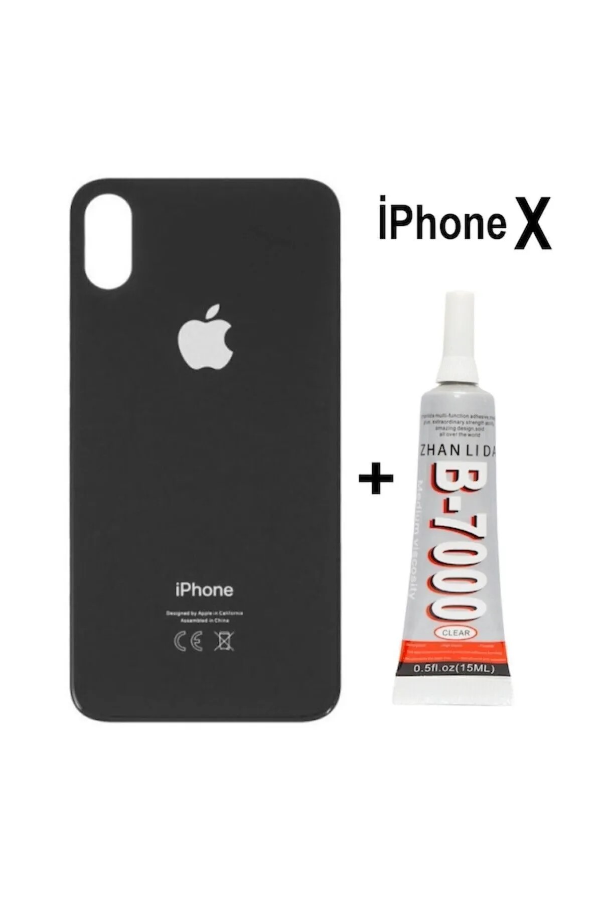 iPhone X Arka Pil Kapağı ve Yapıştırıcı Hediye (Si