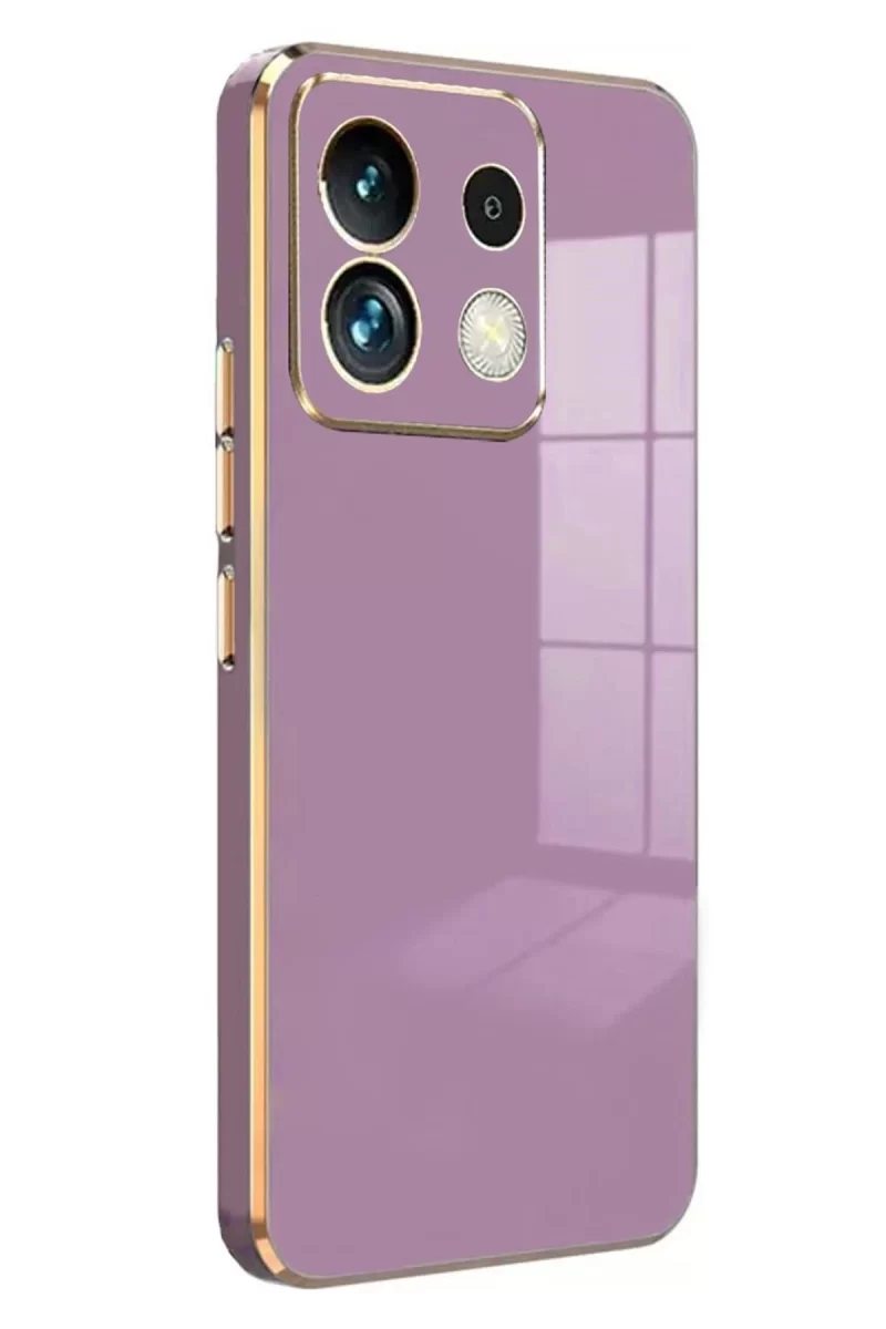 Xiaomi Poco M6 Pro 4G Uyumlu Kılıf Volet Silikon - Mor