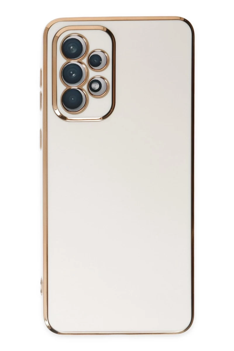 Samsung Galaxy A73 5G Uyumlu Kılıf Volet Silikon - Beyaz