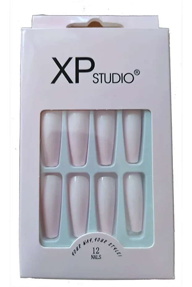 Studio Gel 12'li Takma Tırnak Profesyonel - Badem