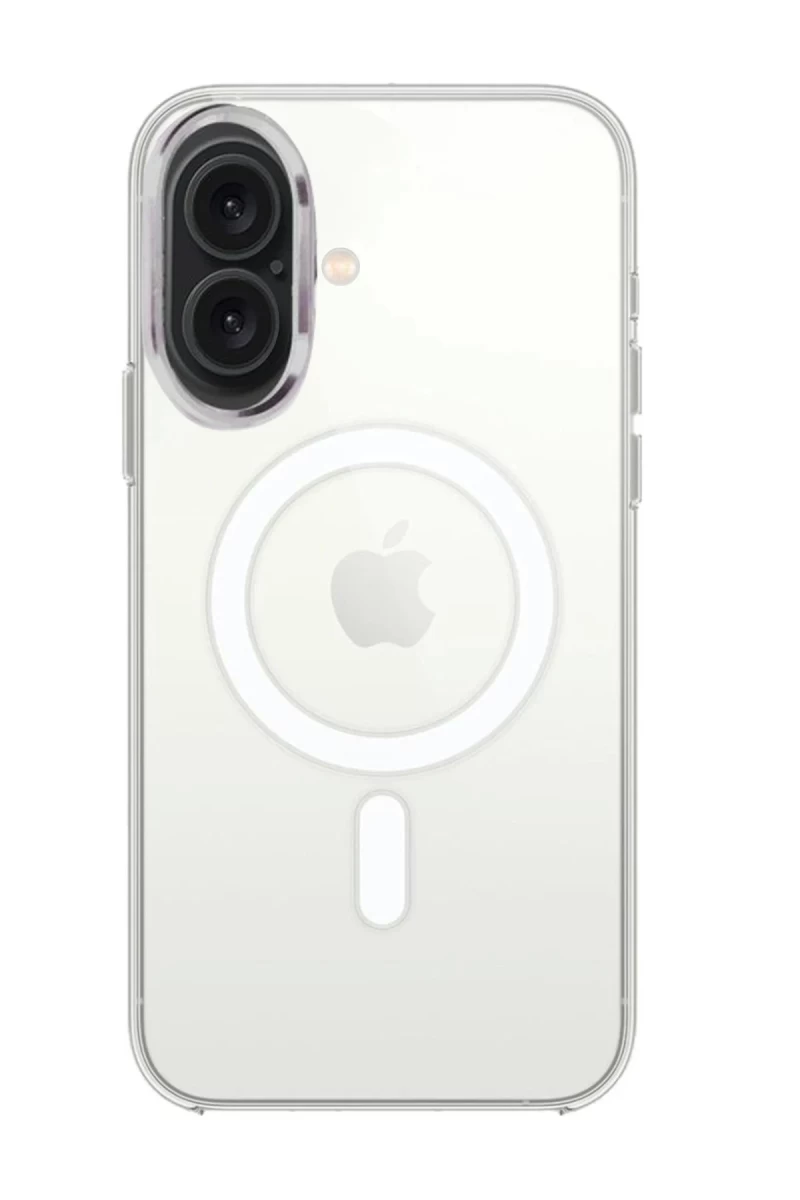 Apple iPhone 16 Plus Uyumlu Kılıf Pc Real Magsafe Kapak - Şeffaf