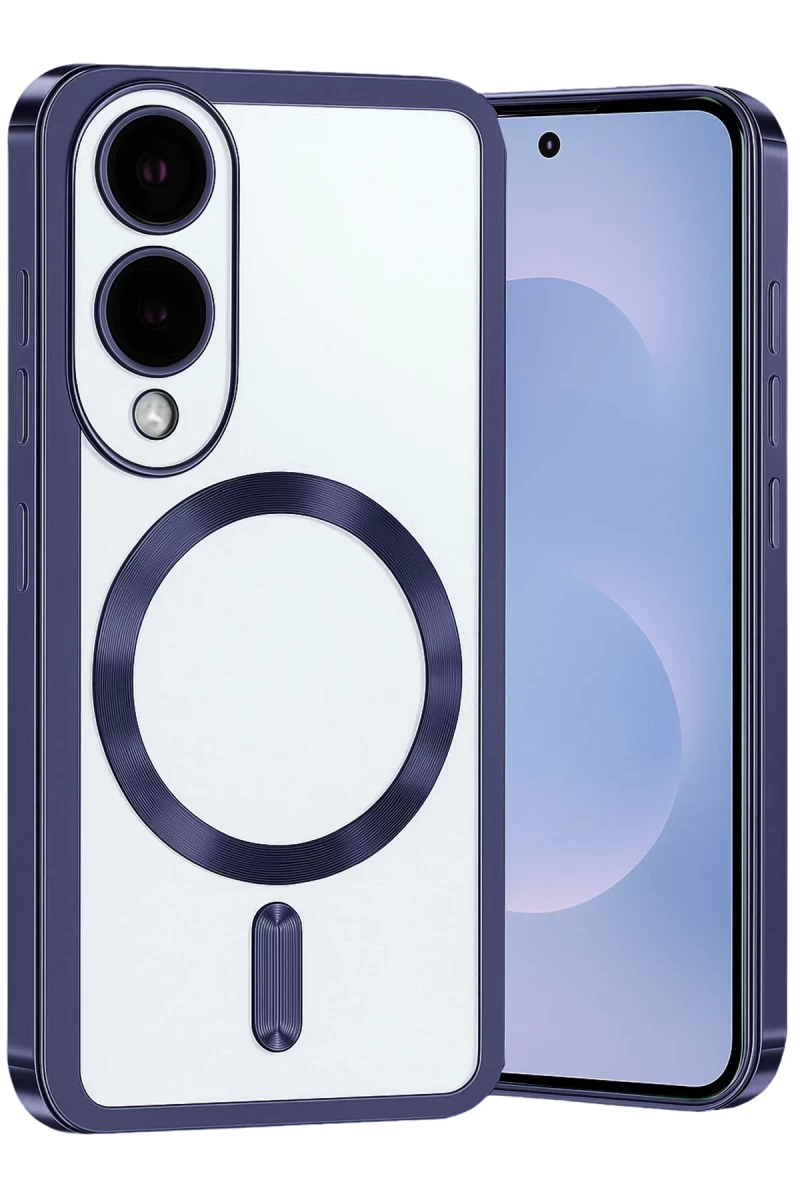 Samsung Galaxy S25 Uyumlu Edge Kross Magneticsafe Kapak - Lacivert