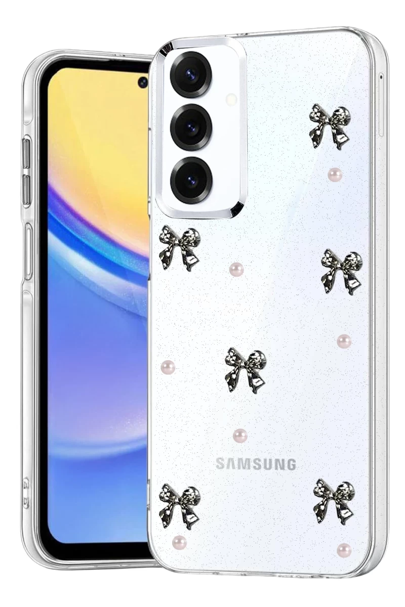 Samsung Galaxy S25 FE Uyumlu Fiyonk Desenli Kapak - Desen 8