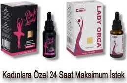 Kadınlara Özel 24 Saat Etkili Istek Arttırıcılı Pink Lady + Lady Orga Love Drops Damla 30 ml