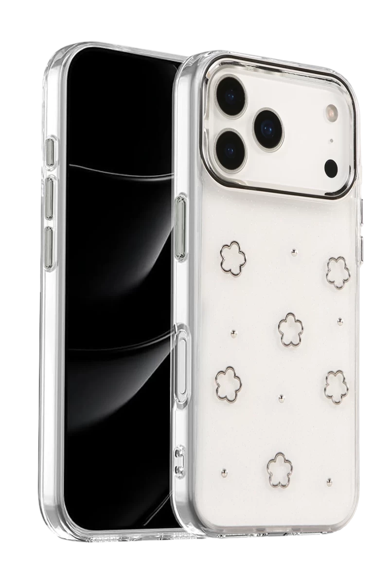 Apple iPhone 17 Pro Max Uyumlu Fiyonk Desenli Kapak - Desen 2