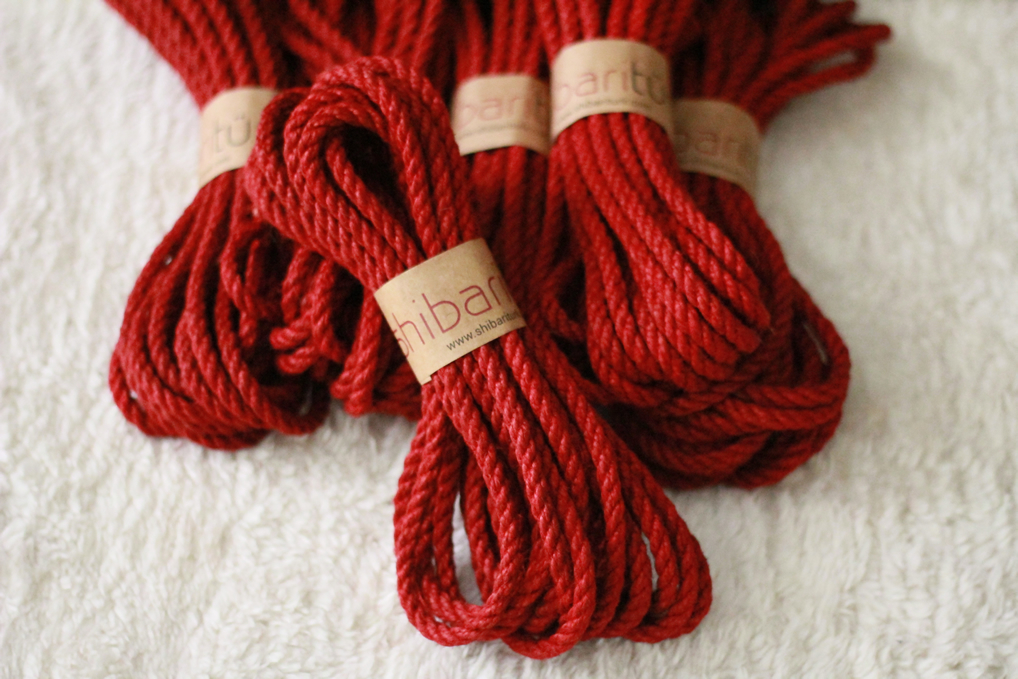 Shibaritürk Kırmızı Jüt Bondage Ipi 8mm/8mt