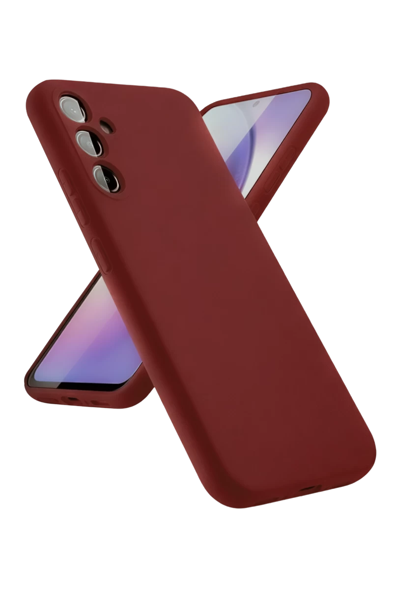 Samsung Galaxy A24 4G Uyumlu Kılıf First Silikon - Bordo