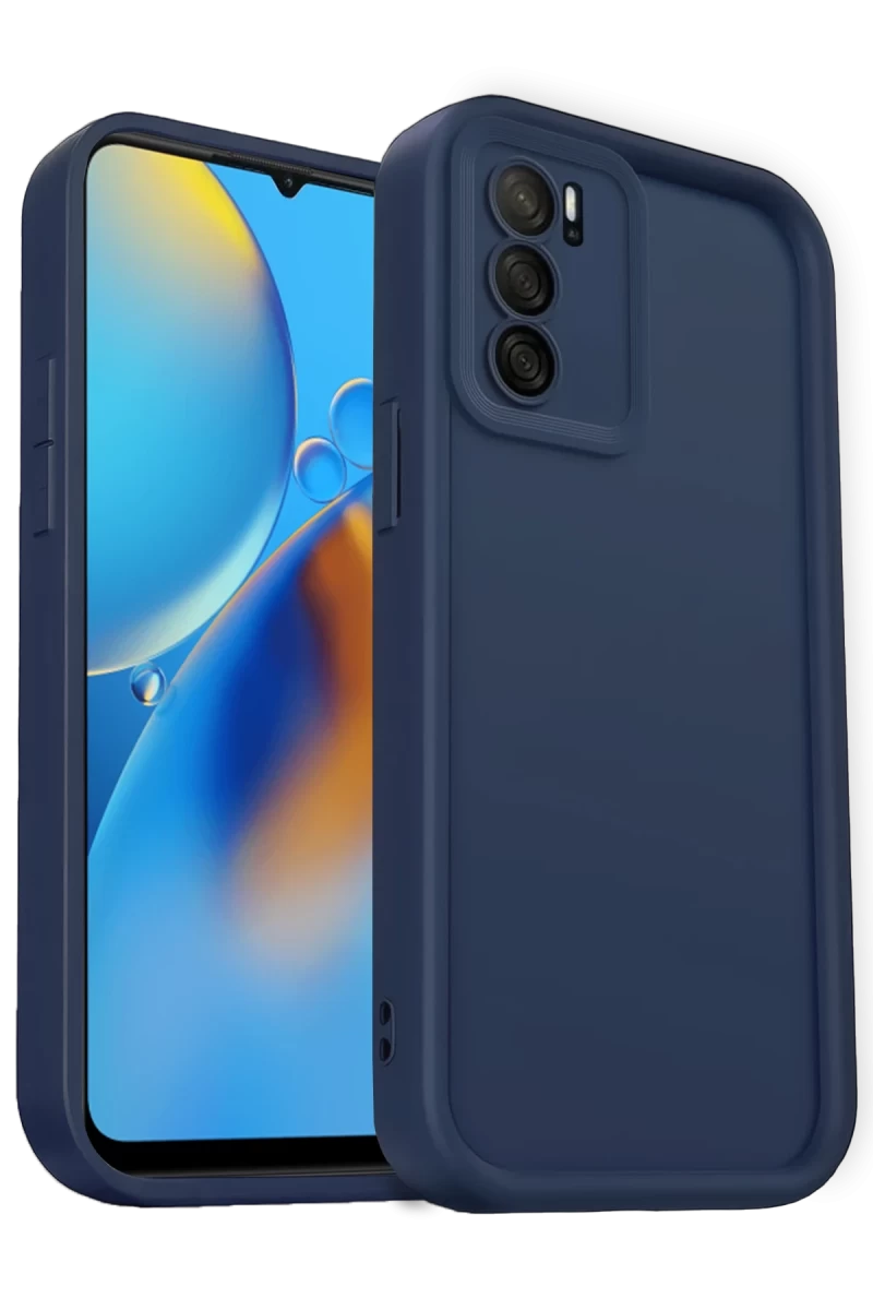 Oppo A16 Uyumlu Kılıf Viera Silikon - Lacivert
