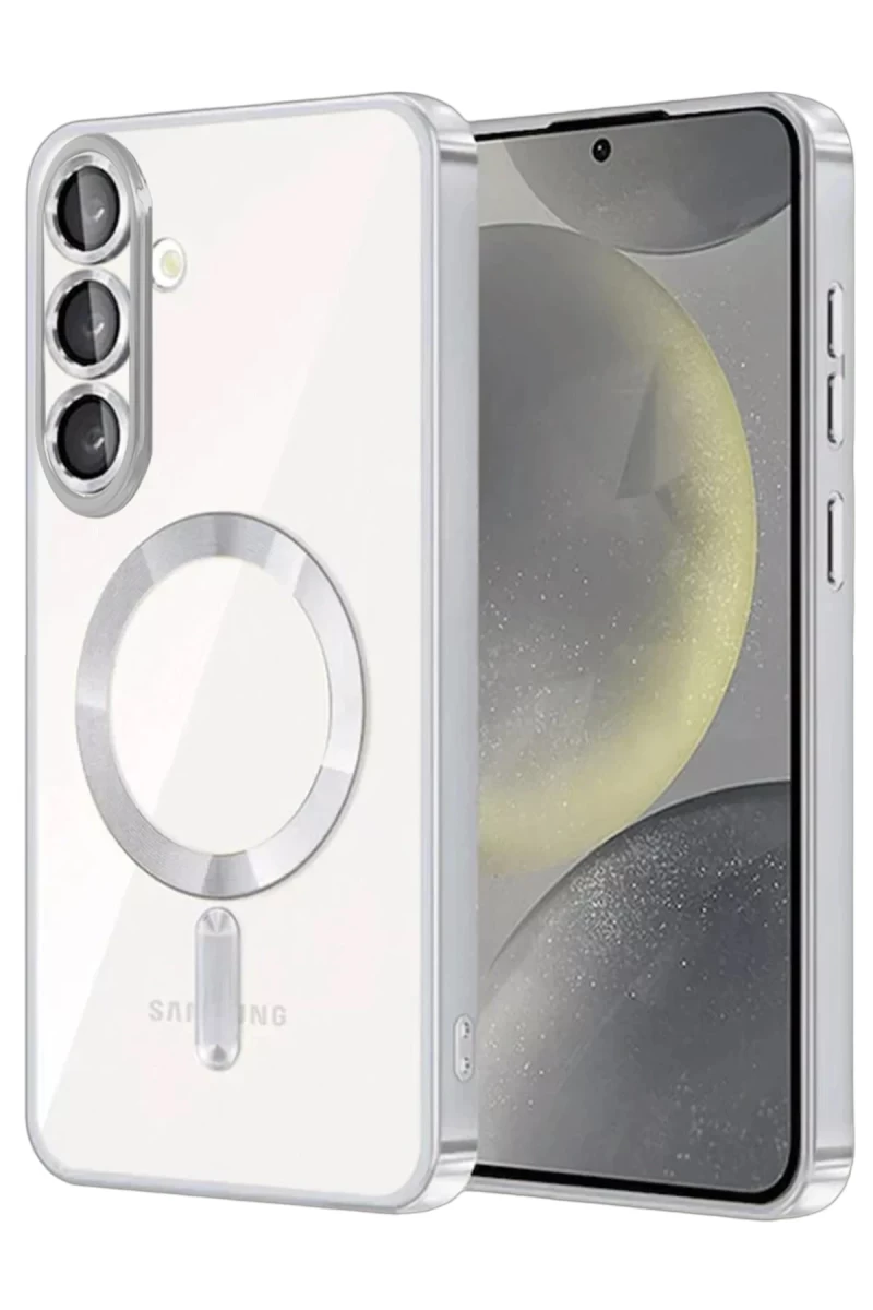 Samsung Galaxy S25 FE Uyumlu Kross Magneticsafe Kapak - Gümüş