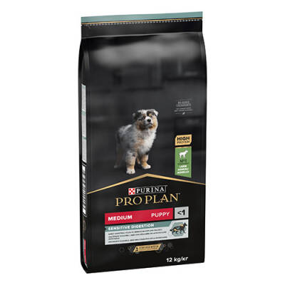 Medium Puppy Sensitive Digestion Kuzulu Orta Irk Yavru Köpek Maması 12 Kg
