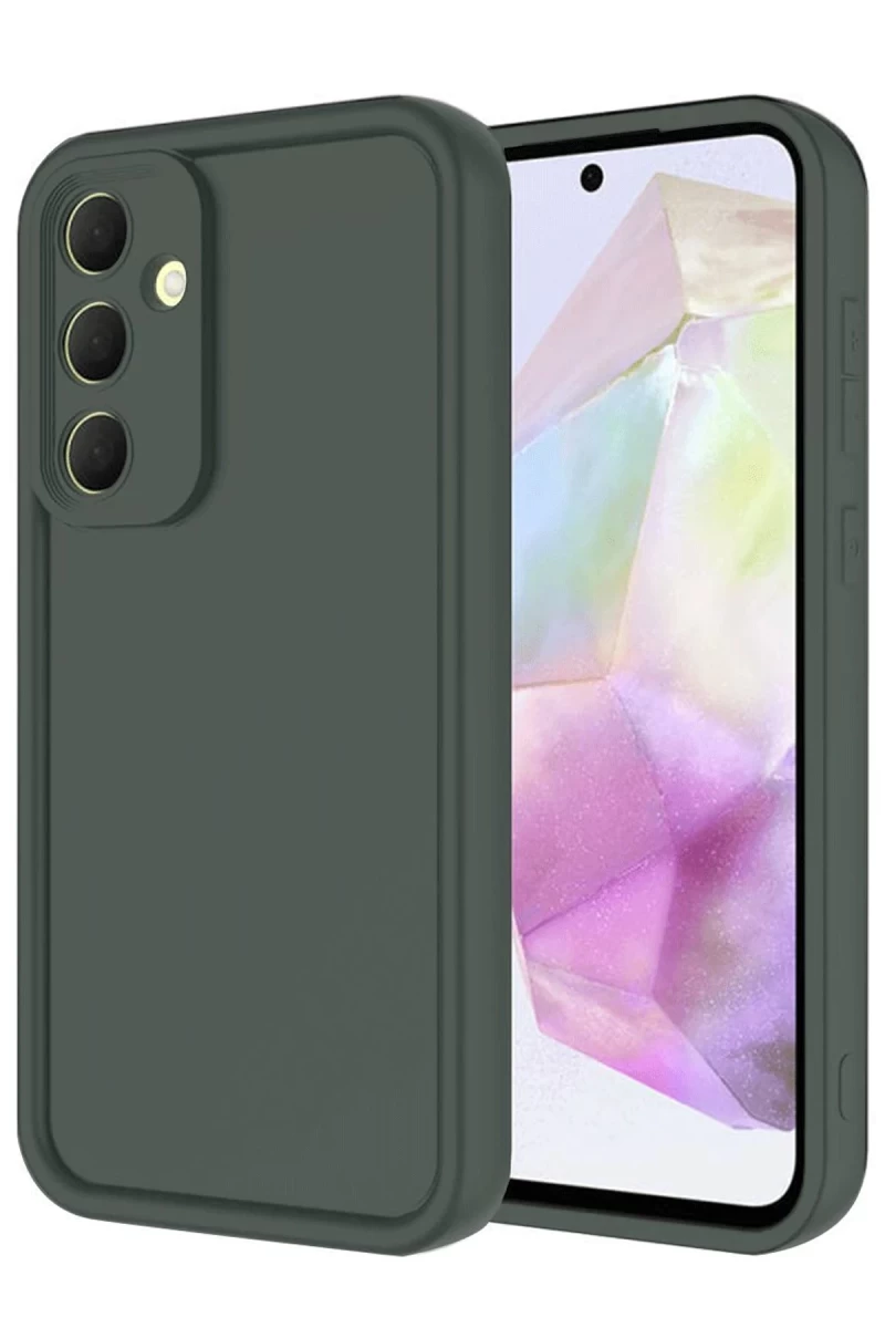 Samsung Galaxy A16 5G Uyumlu Kılıf Viera Silikon - Koyu Yeşil